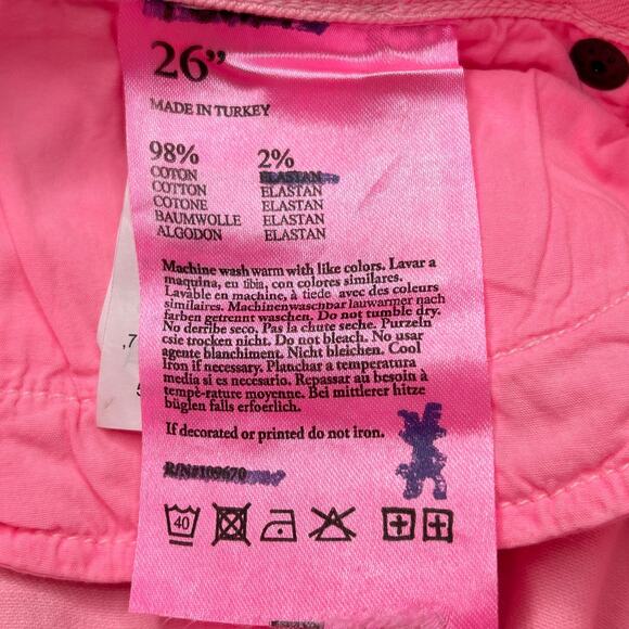 New Ksubi Spray On Skinny Jeans Ankle Zip Midrise Pink Friday Women's 26 NWT - Picture 9 of 10